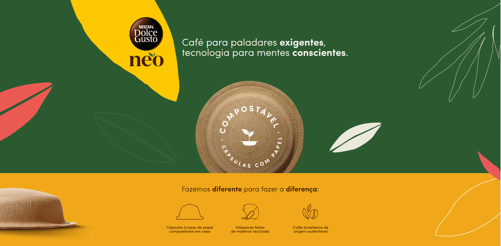 Nescafé Dolce Gusto – Cápsulas compostáveis